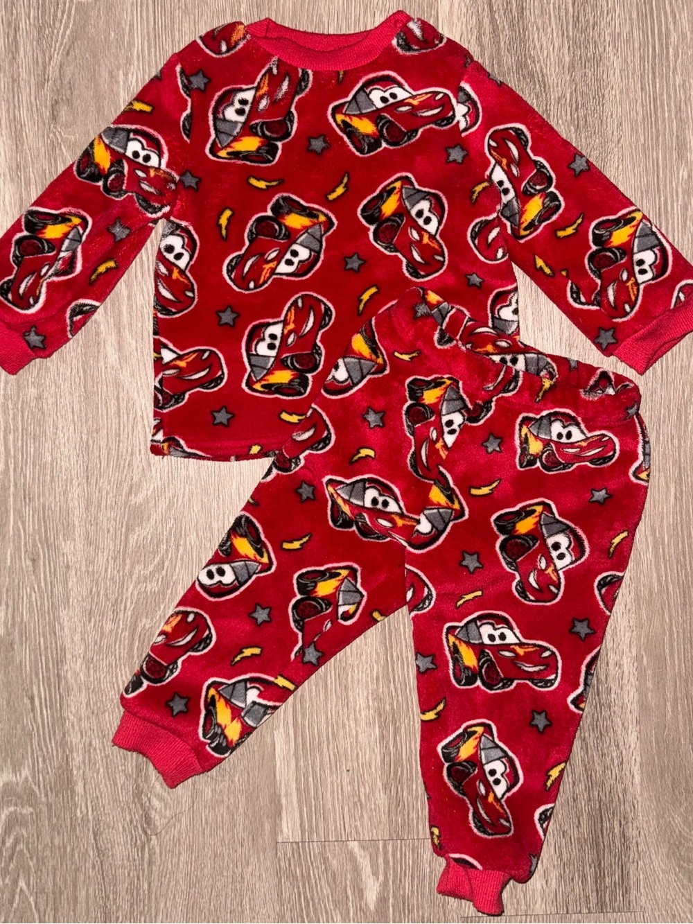 Disney Red Lightning McQueen Fleece Pajama Set